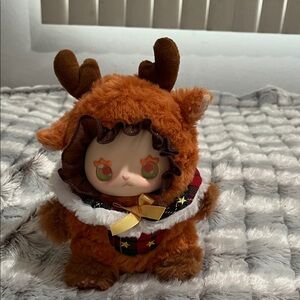 Charming Brown Plush Reindeer Stuffed Animal